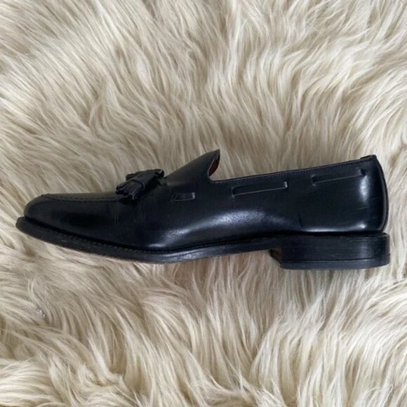 Allen Edmonds Grayson Men\'s Black Leather Tassels Loafers Sz 9.5C Classic Dress main image 10